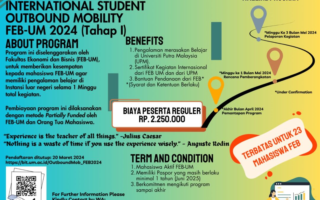 International Student Outbound Mobility 2024 Tahap 1